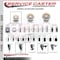 Service Caster 3'' Nylon Swivel 1-1/2'' Expanding Stem Caster with Brake SCC-EX20S314-NYS-PLB-112 - alternate 4